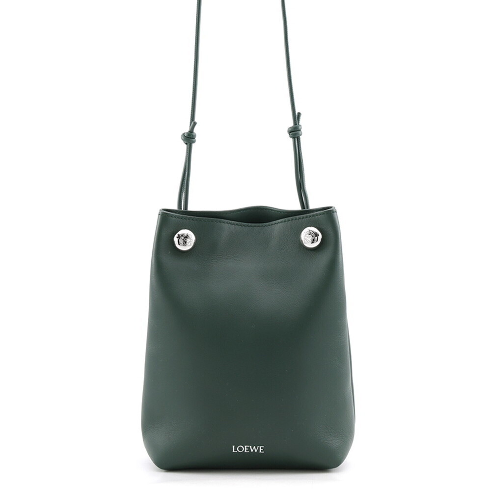 Loewe Shoulder Bag Pebble Pouch Smooth Calf Leather CANBSPPX01 LOEWE Handbag